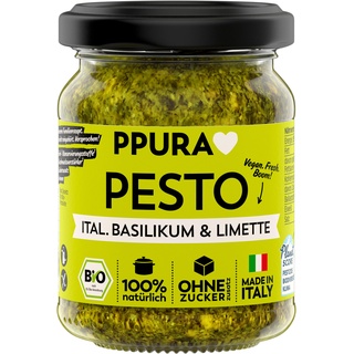 PPURA Pesto Basilikum Limette und Cashews bio