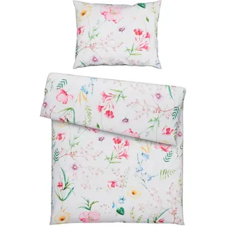 Esposa Bettwäsche , Multicolor , Textil , Blume , 140x200 cm , pflegeleicht, atmungsaktiv, schadstoffgeprüft , Heimtextilien, Bettwäsche & Leintücher, Bettwäsche, Satin-Bettwäsche