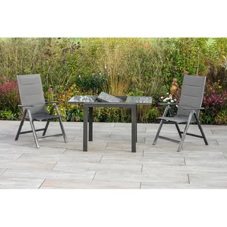 Merxx Balkon-Ausziehtisch 65x65cm graphit/grau (26443-217)