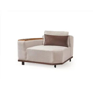 Beiges Modulsofa Designer Ecksofas L-Form Couchen Wohnzimmer Möbel Neu - Beige