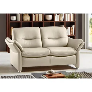 Hukla »HU-SF15058 Ledersofa, Breite 164 cm« hochwertiges Glattleder, optional mit Kopfstütze,
