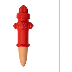 FISURA - Selbstbewässerung für originelle Pflanzen, automatische Bewässerung mit lustiger Form, Gießkanne für Zimmerpflanzen, Fassungsvermögen 100 ml, Material: Terracotta (Feuerhydrant)