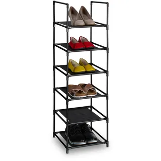 Relaxdays Schuhregal 33 x 11 x 15 cm grau / grau
