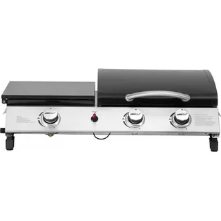 Habitat Garten Plancha rasio Schwarz , Grau , Metall , 49x25x79 cm , Grills, Gasgriller