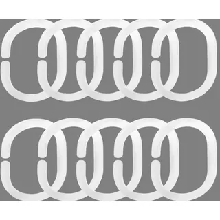 Good Life Gardinenring »Clara« offen / geschlossen (10 Stück), weiß