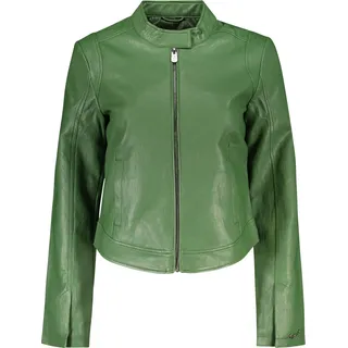 Trendy Damenjacke Grün mit Taschen & Reißverschluss - Eleganter Look