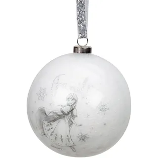 Disney 80mm Weihnachtskugel Glitzer Funkeln - Frozen Anna