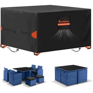 Gartenmöbel-Abdeckung 90x90x90 cm wasserdicht 420D Oxford strapazierfähig winddicht UV-Schutz Outdoor