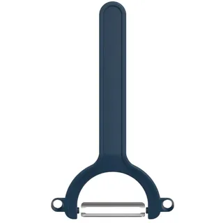 Mepal - Edelstahl-Sparschäler Chef it - Sicheres und Effizientes Schälen - Scharfe Edelstahlklinge - Spülmaschinengeeignet - Küchenutensilien - 17 cm - Navy
