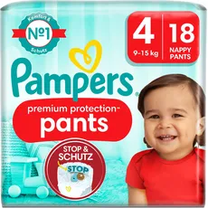 Pampers Premium Protection Pants (Gr. 4, Tragepack, 18 Stück)