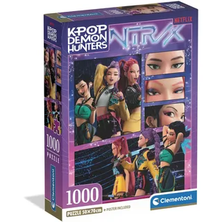 CLEMENTONI K-Pop Demon Hunters, - Compact 1000 brikker