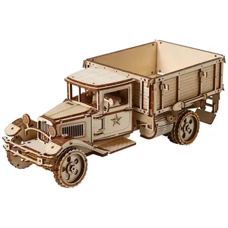 comfoyar 3D Puzzle Lastkraftwagen, Holzmodelle Bausätze Erwachsene, LKW Modellbau Set Holz, Kreativer DIY Bastelset für Heimdekoration, Weihnachten Geburtstag Valentinstag Geschenke für Männer