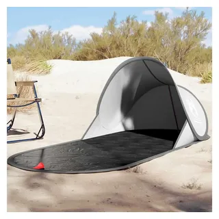 vidaXL Strandzelt Grau Pop-Up Wasserdicht