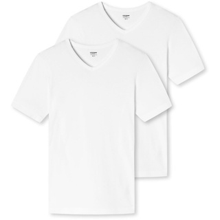 SCHIESSER UNCOVER by SCHIESSER Herren T-Shirt 2er Pack - Unterhemd/Shirt Kurzarm - (XXL Weiß