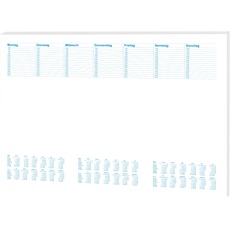 Bild von Verlag 46617 Schreibunterlage Jahresplan Weiß (B x H) 600mm x 420mm