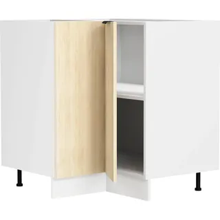 VCM Eckschrank Küchenschrank 76 x 76 x 82 cm Braun