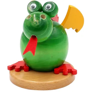 Dekohelden24 Räuchermann Drache 11 cm