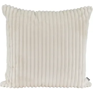 Dekokissen H.O.C.K. "Velo", beige, natur, unifarben, B:60cm H:10cm L:60cm, Obermaterial: 100% Polyester. Füllung: 100% Polyester, Dekokissen_Sitzkissen_Kissenhüllen, Dekokissen, Cordkissen inkl. Füllung, 60x60cm, Rückenkissen, Sofakissen