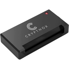 Cryptnox USB Smart Card CAC Reader Für Computer - Kompatibel Mit Windows 10 Und Linux - Common Access Card Reader - USB 2.0 Vollgeschwindigkeit - PC/SC 2.0 Standard