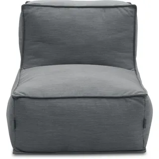 DOMO. collection Outdoor Sessel Wangerooge, Gartensessel wetterfest, Gartensofa, Gartenmöbel, Sitzsack, Outdoor-Sitz, Luftsack Garten, 75 x 115 x 73 cm (BxTxH), dunkelgrau