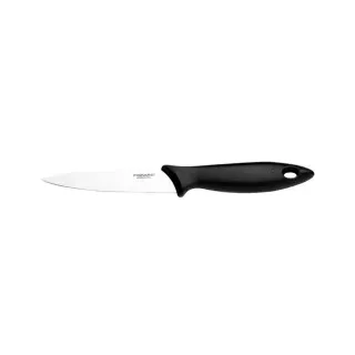 Fiskars Gemüsemesser, Essential, Gesamtlänge: 22 cm, Edelstahl / PP-Kunststoff, Schwarz, 1065568