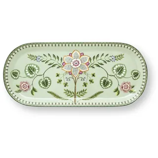 Pip Studio Lily&Lotus Light Green Kuchenplatte 33,3x15,5cm