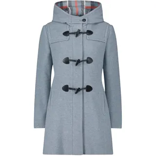 GIL BRET Dufflecoat mit Kapuze Hellblau Melange 48