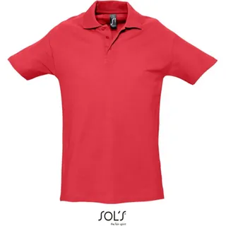 SOLs 11362 | Herren Poloshirt Spring II - Farbe: Red - Größe: 4XL - Rot