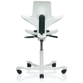 Bürodrehstuhl HÅG Capisco Puls HÅG weiß, Designer Peter Opsvik, 87-115x55x47-54 cm