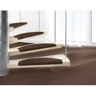 DEKOWE Stufenmatte »Mara S2«, halbrund, 5 mm Höhe, 100% Sisal, große Farbauswahl, selbstklebend, auch als Set 15 Stück braun