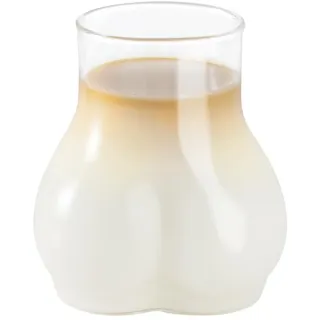 XGOPTS Tasse Lustig Hintern Form Kaffeetasse Lustiger Becher Handheld-Glas | 450ml Po-Form Kaffeetasse, Lustiger Becher, Kreative Cocktailgläser Biergläser, Lustiges Geschenk, Ideal für Macchiato Café