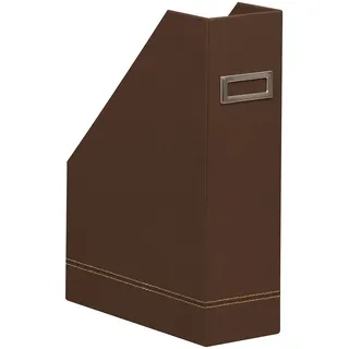 Rhodia 194540C - Stehsammler 10x25x31 cm, elegant aus Kunstleder, ideal für Zeitungen und Unterlagen, 1 Stück, Bronze