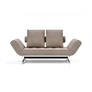 Innovation Living Schlafsofa Ghia Chrom Cord Beige