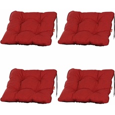 Bild von SESSELAUFLAGENSET rot - 42x6x42 cm,