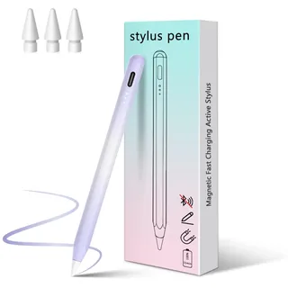 MEKO Kinder Stift für Apple iPad – 15 Min Schnellladung Pencil mit Magnetischer Haftung, Palm Rejection und Neigungssensitivität für iPad 2018-2025