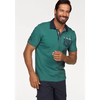 Man's World Poloshirt, Kurzarm, mit Polokragen, für sportliche Aktivitäten Man's World smaragd-grün 4XL (68/70)