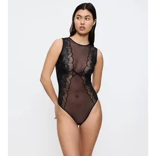Stringbody TRIUMPH "Palina Moonlight Kiss BS", Damen, Gr. M, N-Gr, schwarz, Spitze, Obermaterial: 84% Polyamid, 16% Elasthan, Bodys Stringbody, Triumph x Palina Rojinski