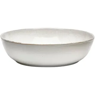 Schale VAN WELL "Salatschale Urban, 29,5 cm, 2 Stück", beige (creme), H:8,1cm Ø:29,5cm, Steinzeug, Schüsseln, Schale, spülmaschinengeeignet