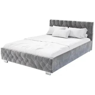 Juskys Nizza 140 x 200 cm Grau/Silber