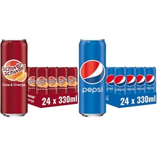 Schwip Schwap, Das Original – Koffeinhaltiges Cola-Erfrischungsgetränk mit Orange & Pepsi Cola, Das Original von Pepsi, Koffeinhaltige Cola in der Dose,EINWEG Dose (24 x 0.33 l)