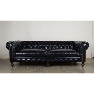 Chesterfield Design Luxus Polster Sofa Couch Sitz Garnitur Leder XXL Big #2257