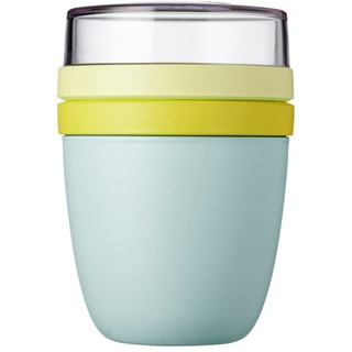 Mepal - Lunchpot Ellipse - Limited Edition Lemon Vibe – 500 ml praktischer Müslibecher, Joghurtbecher, To go Becher – Geeignet für Tiefkühler, Mikrowelle und Spülmaschine, 700 ml