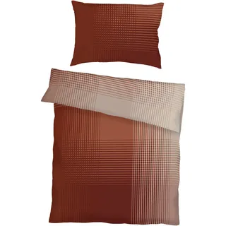 Kaeppel Bettwäsche , Dunkelorange , Textil , Graphik , 140x200 cm , bügelleicht , Heimtextilien, Bettwäsche & Leintücher, Bettwäsche, Satin-Bettwäsche