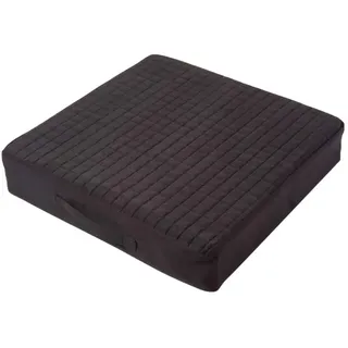 Homescapes Sitzkissen orthopädisch 50 x 50 x 10 cm Schwarz