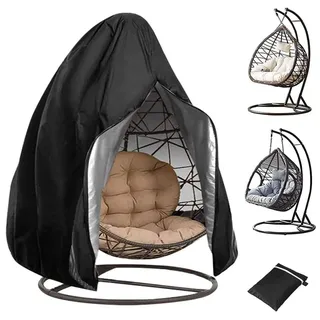Hängesessel Schutzhülle 210D Oxford Wasserdicht Winddicht UV-Beständig Schwarz 115x190cm