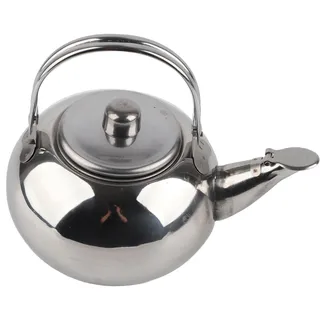 Teekessel aus Edelstahl, exquisite Teekanne, Kaffeekanne mit Sieb für Zuhause, Restaurant, 14 cm