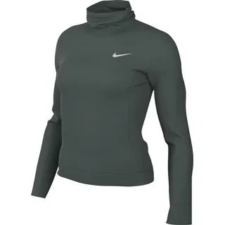 Nike Damen Swift Element Turtleneck Long Sleeve T-Shirt, vintage green/reflective silv S