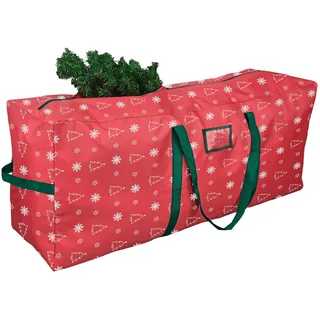 Jangostor Weihnachtsbaum Aufbewahrungstasche - Weihnachtsbaumtasche für Xmas Bäume bis zu 270 cm mit Tragegriffen Dual Reißverschluss, wasserdichte Weihnachtsbaum Aufbewahrungstasche, 165*38*76 CM Rot