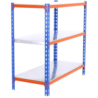 Simonrack Metallregal 1000 x 900 x 300 cm Blau/Orange