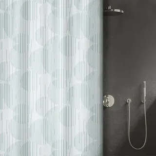 Spirella Elements Duschvorhang Raio 200 cm x 180 cm Metallic-Grün